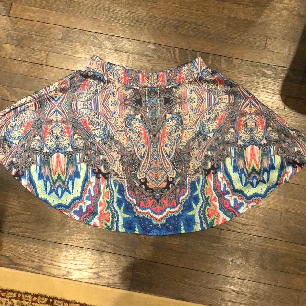 Stretchy paisley skirt